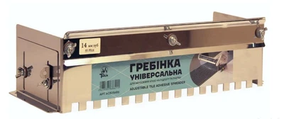 Гребёнка для клея 14мм (нержавеющая сталь)