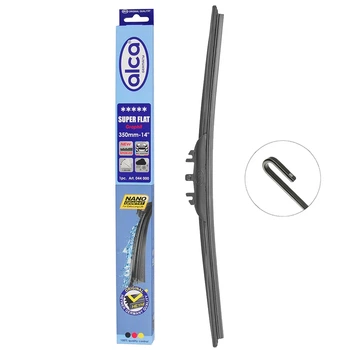 Щетка стеклоочистителя бескаркасная Super Flat 350 мм-14" ALCA (350-14)