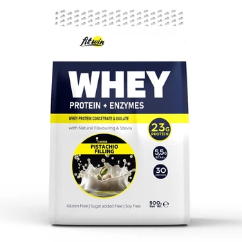 Протеин FitWin Whey Protein + Enzymes, 900 грамм - Фисташка