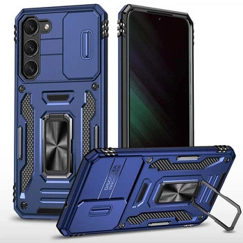 Чехол для Samsung Galaxy S24 Epic Camshield Army Ring Синий/Navy