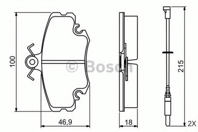 Дисковые тормозные колодки Bosch (0 986 495 212)