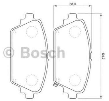Дисковые тормозные колодки Bosch (0 986 424 663)