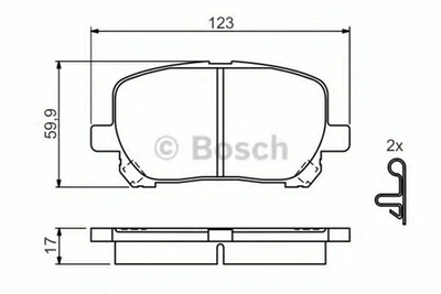 Дискові гальмівні колодки Bosch (0 986 424 761)