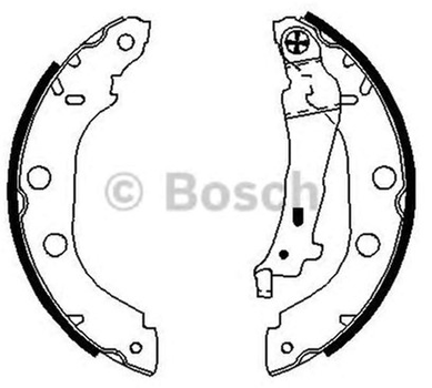 Барабанные тормозные колодки Bosch (0 986 487 699)