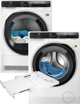 Стиральная машина полногабаритная Electrolux UltraCare 800 EW8F5492QU + Сушильный автомат Electrolux EW8D595MUC + Соединительная планка Electrolux E1WYHSK1 (комплект)