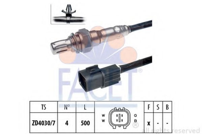 Датчик кисню (лямбда-зонд) Mitsubishi Outlander ii 3.0 4wd (09-12) (10.7658) Facet Facet (107658)