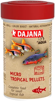Специальный корм в гранулах для мальков и мелких рыб Dajana Mikro Tropical Pellets 100 мл/55 г (8594000253341)