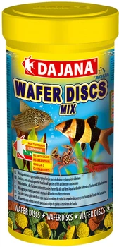Корм для всех видов цветных донных рыб в чипсах Dajana Wafer Discs Mix 250 мл/100 г (8594000253556)