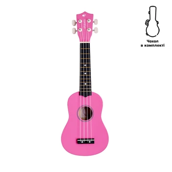 Укулеле Alfabeto USL21 (Pink) + чохол