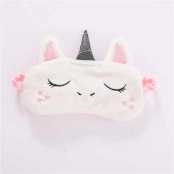 Маска для сна єдиноріг единорог unicorn Honey Fashion Accessories молочний (14-90/1)