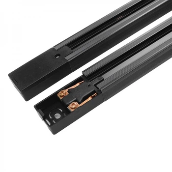 Трековий шинопровід Feron CAB1200-P пластиковий 1м чорний