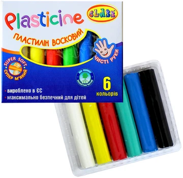 Пластилин Class Чисті руки 6 цветов 100г