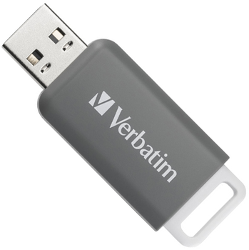 Флеш пам'ять USB Verbatim DataBar 128GB USB 2.0 Grey (49456)