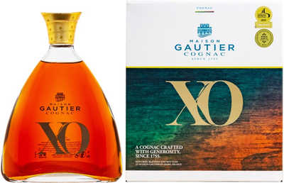 Коньяк Gautier XO 0.7 л 40% в подарочной упаковке (3269555551772)