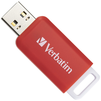 Флеш пам'ять USB Verbatim DataBar 16GB USB 2.0 Red (49453)