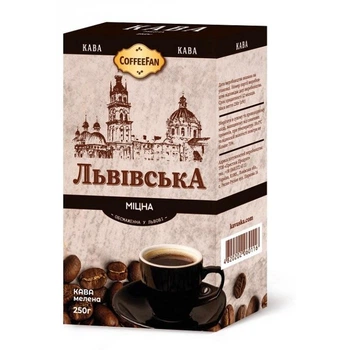 Кава мелена Львівська Міцна 250 грамів
