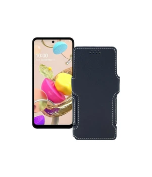Чохол-книжка з екошкіри для телефону LG K42 Чорний матовий