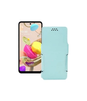 Чохол-книжка з екошкіри для телефону LG K42 Небесний