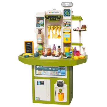 Детская игровая кухня 110 см LIMO TOY M 6010 I UA (на украинском языке, плита, льется вода, пар)