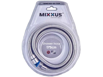 Шланг для душу MIXXUS 175см нержавіюча сталь хром з нерж. сталі SUS304