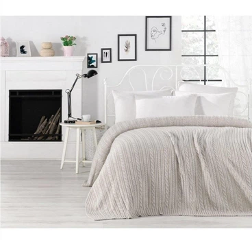 Покрывало вязаное Betires Home 220х240 MILENIA BEIGE