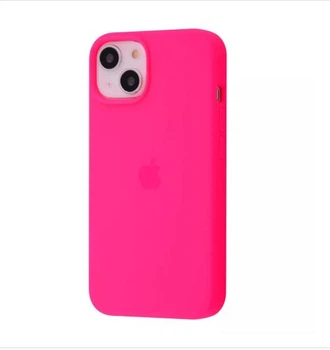Чохол Premium Silicone Case Full для iPhone 13/14 bright pink