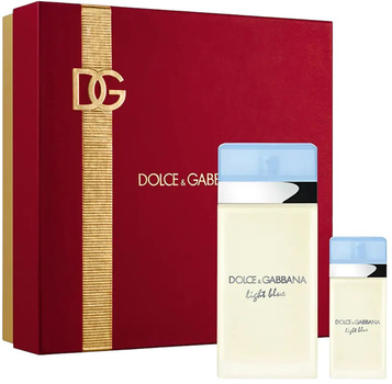 Zestaw damski Dolce&Gabbana Light Blue Woda toaletowa 200 ml + Miniaturka Woda toaletowa 25 ml (8054754400687)