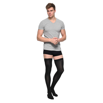 Чулки компрессійні Soloventex Comfort, 2 клас, чоловічі, шкарпетка закрита, чорні, арт. 421-231/421-241, L, Зріст 165-180