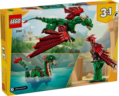 Zestaw klocków LEGO Creator 3 w 1 Średniowieczny smok 715 elementów (31161)