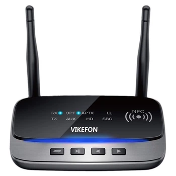 Bluetooth 5.0 аудио приемник передатчик 80м aptX HD SPDIF VIKEFON BT-B21