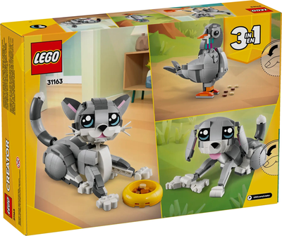 Zestaw klocków LEGO Creator 3 w 1 Psotny kot 407 elementów (31163)