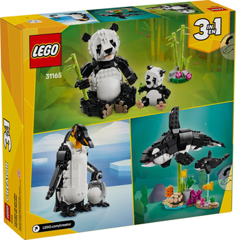 Zestaw klocków LEGO Creator 3 w 1 Dzikie zwierzęta: Rodzina pand 626 elementów (31165)