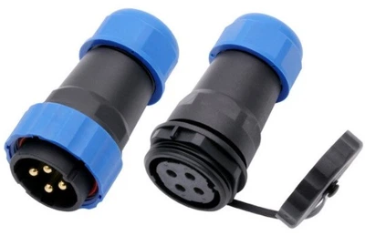 Роз'єм герметичний SZC13 4P-F-M (4pin, 5A, 250V)