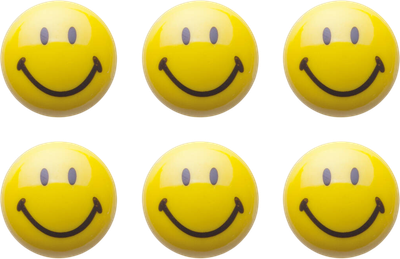 Magnesy Zeller Smiley 3 cm 6 szt (4003368112046)