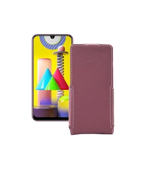 Чохол-флип з екошкіри для телефону Samsung Galaxy M31 (M315) Бордовий