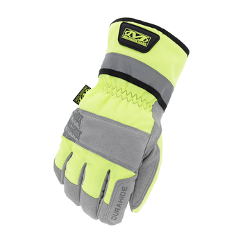 Рукавички тактичні зимові Mechanix Wear Coldwork Hi-Viz Canvas Gauntlet Gloves High-Vis Yellow 2XL (CWKGLT-91)