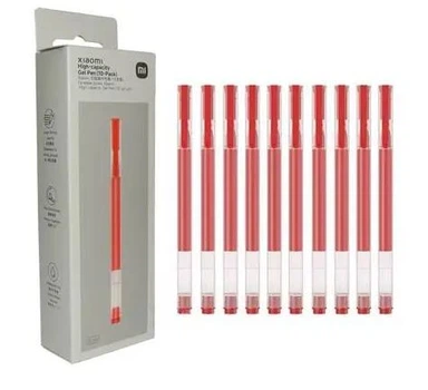 Набор гелевых ручек Xiaomi Mi Jumbo Gel Ink Pen MJZXB02WC 10 шт Red