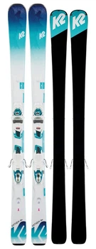 Лижі гірські комплект K2 ANTHEM 76X W+ER3 10 COMPACT QKCLK 142см White/blue (10D0406.143.1+10C1011.143.2)