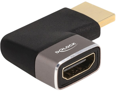 Адаптер угловой Delock HDMI - HDMI M/F Black (4043619600823)