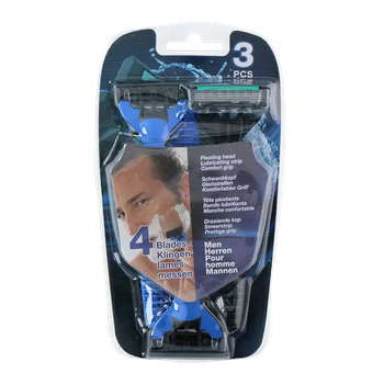Набір бритв LIFETIME Razor men 4 леза 3 шт (871125203079)