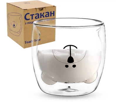 Склянка з подвійним дном Teady bear S&T 202-40 (300мл)