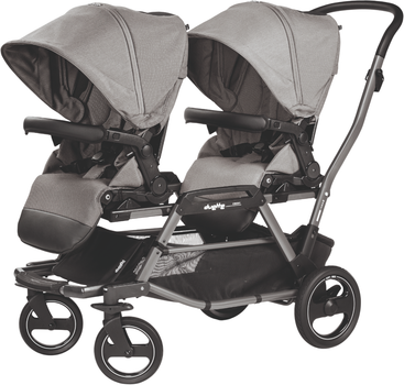 Коляска Peg-Perego для двійні Duette Сіра (PACK-DUET000000001)