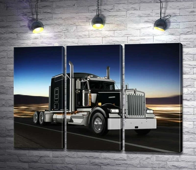 Модульная картина Тягач американского производства компании "Kenworth" 60x42 см Модуль №2 (001282)