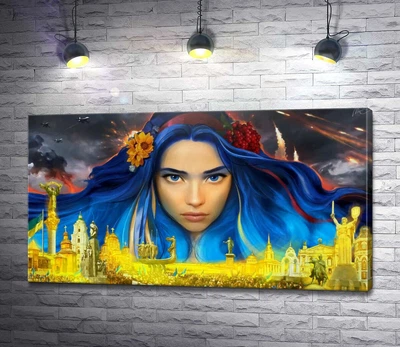 Картина Украина - берегиня 60x33 см Модуль №1 (003894)