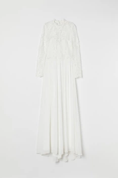 Свадебное платье H&M 36 белый 1412834381