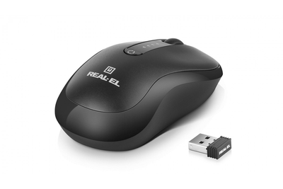 Мышь беспроводная REAL-EL RM-450W Black