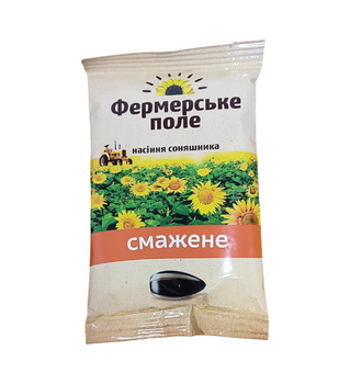 Насіння соняшника смажене ТМ Фермерське поле 100 г.