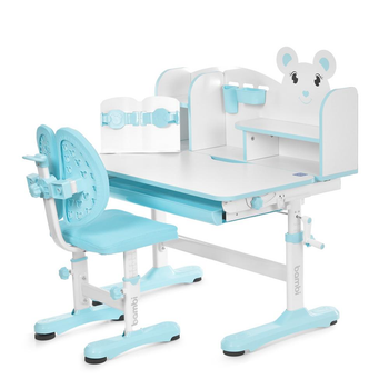 Парта со стулом Bambi M 5800-4 с регулировкой высоты и наклона, выдвижной ящик