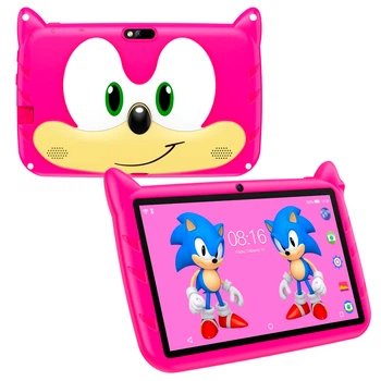 Планшет Детский Q Kids Tablets 2/32Гб 4000 мАч с защитным чехлом Android для детей для игр фото мультиков Развивающий Розовый