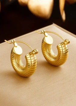 Женские серьги Golden Horn (1567-01) Золотой - No Brand